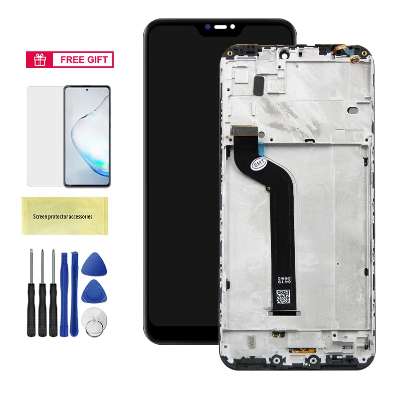 5.84" Mi A2 Lite Screen For Xiaomi Mi A2 Lite Lcd Display Touch Screen Digitizer Assembly With Frame For Redmi 6 Pro Redmi6 Pro Xiaomi phone repair parts