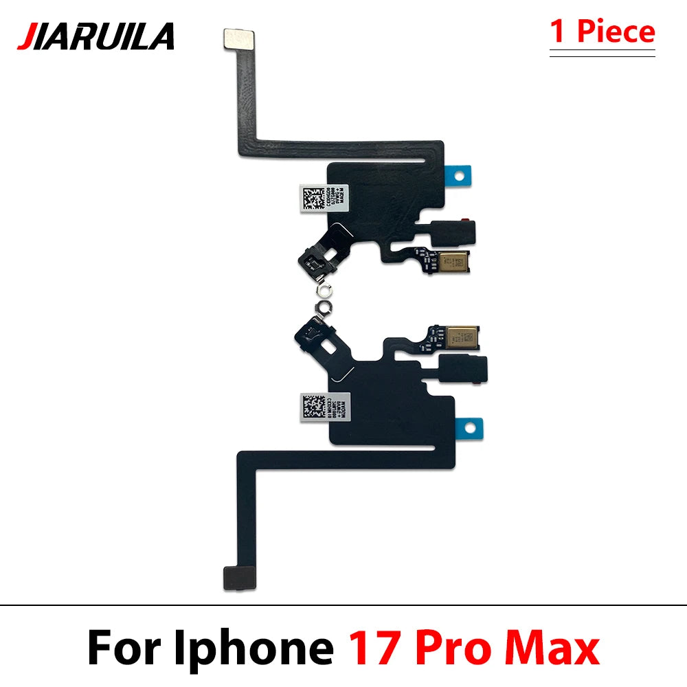 New For iPhone 13 14 15 16 17 Pro Max Front Ear Earpiece Speaker Proximity Light Sensor Flex Ribbon Cable iPhone phone repair parts