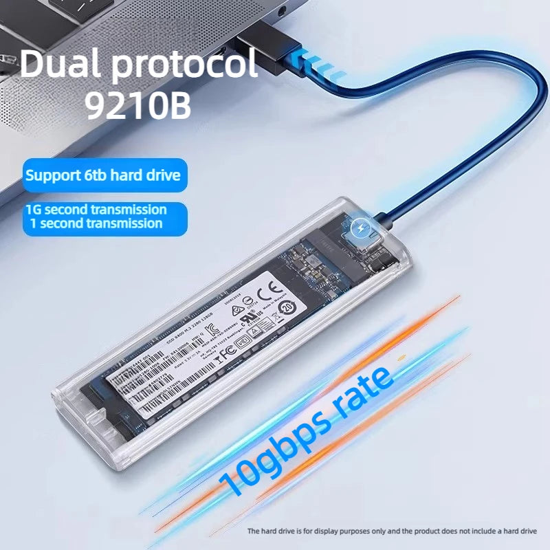 M.2 SSD NGFF/NVME to Type C USB laptop Mobile HardDisk boxes External SATA reading Portable 10/6Gbps Enclosure Adapter Laptop Accessories