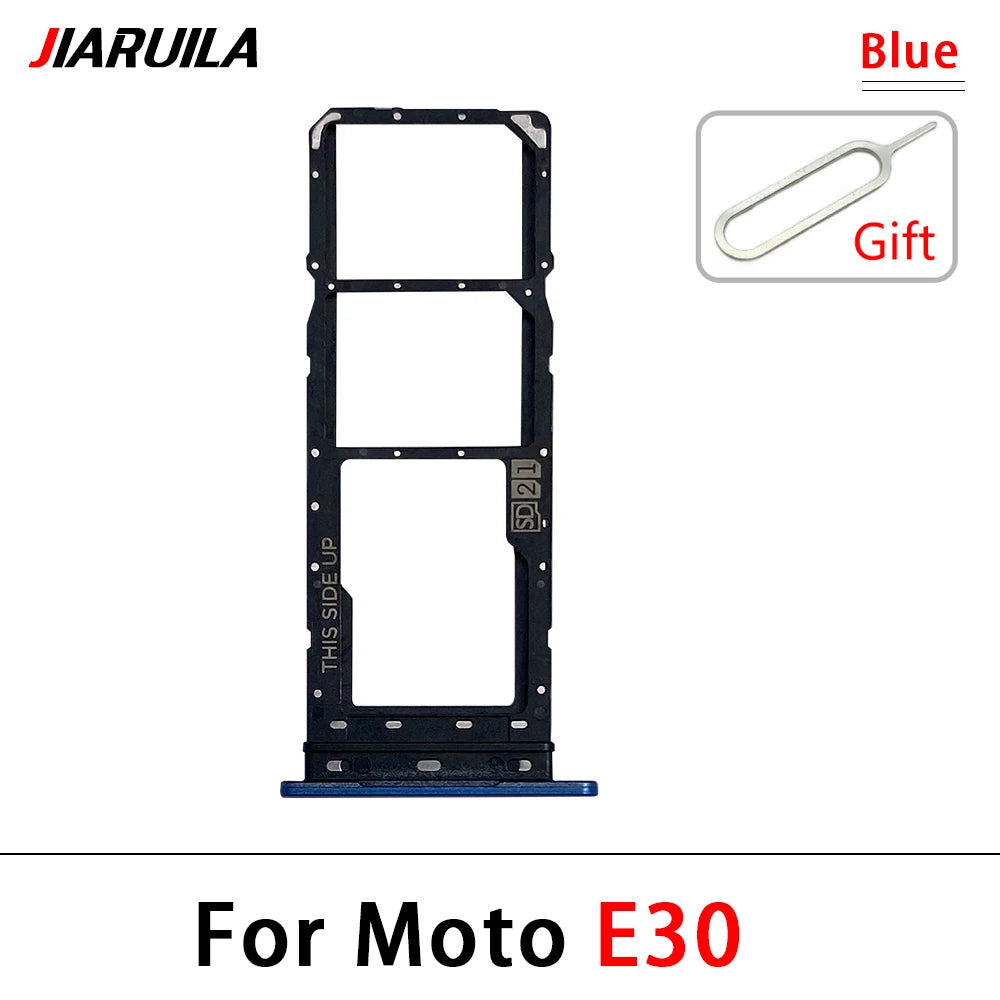 New For Motorola Moto E6i E20 E30 E40 E32 Edge 20 Pro SIM Card Slot SD Card Tray Holder Adapter Motorola phone repair parts