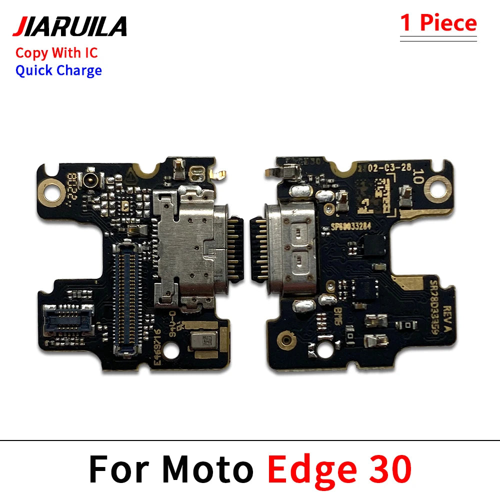 For Motorola Moto Edge 20 Lite S 40 30 50 Neo Fusion Ultra Pro Plus USB Charging Port Dock Charger Connector Board Flex Cable Motorola phone repair parts