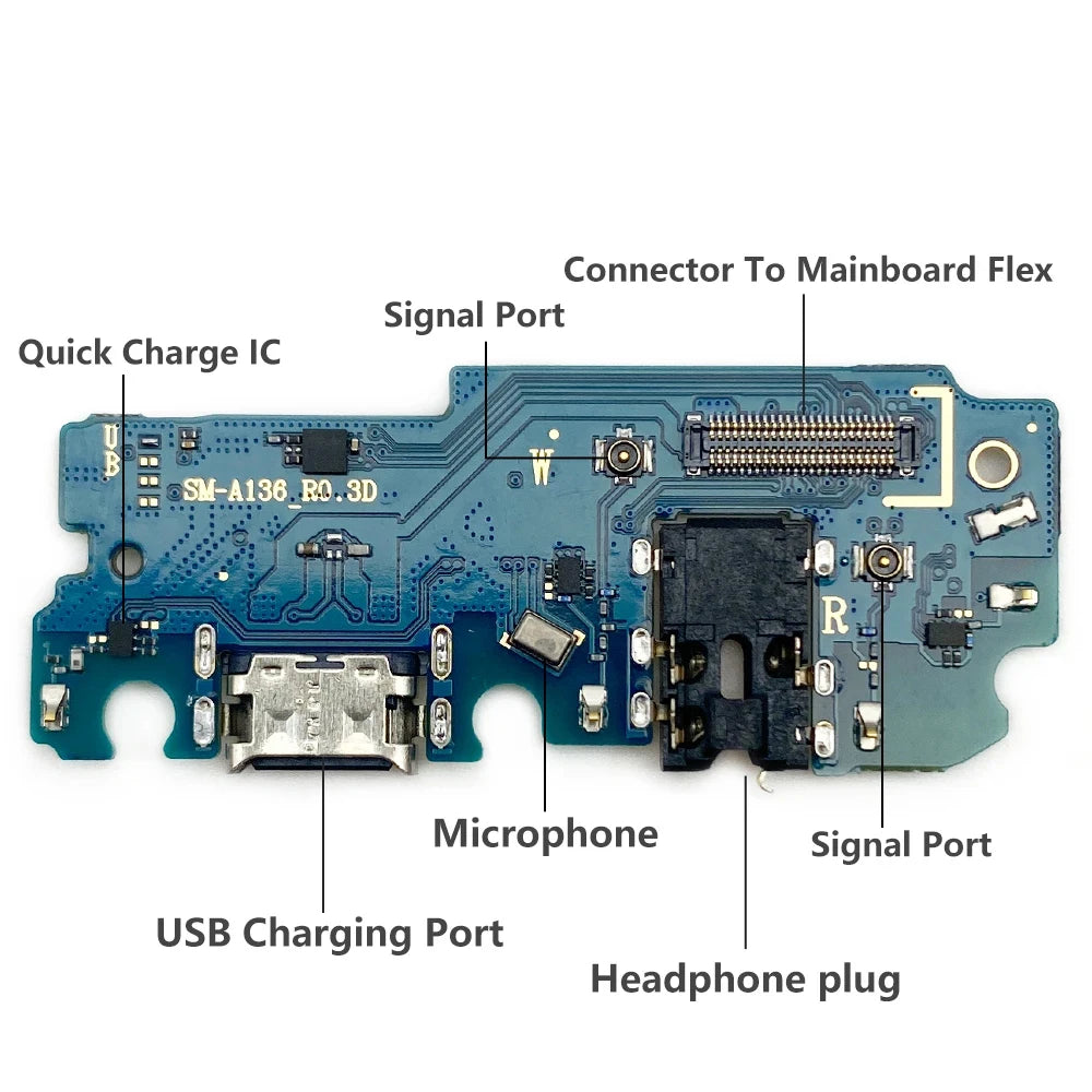USB Charging Port Microphone Dock Connector Board Flex Cable For Samsung A13 4G 5G A136B A316 A135 A135F Repair Parts Samsung phone repair parts