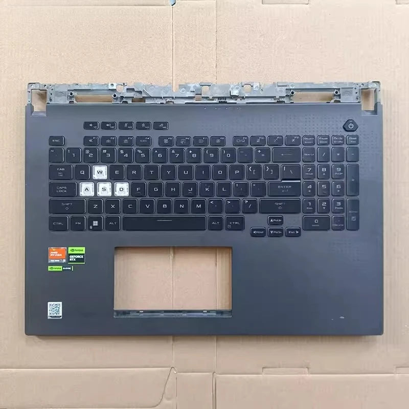 Upper keyboard case for Asus ROG Strix  6P7Plus G713QY G733Z RJ 2023 year palrest topcase keyboard C case shell Asus laptop repair parts