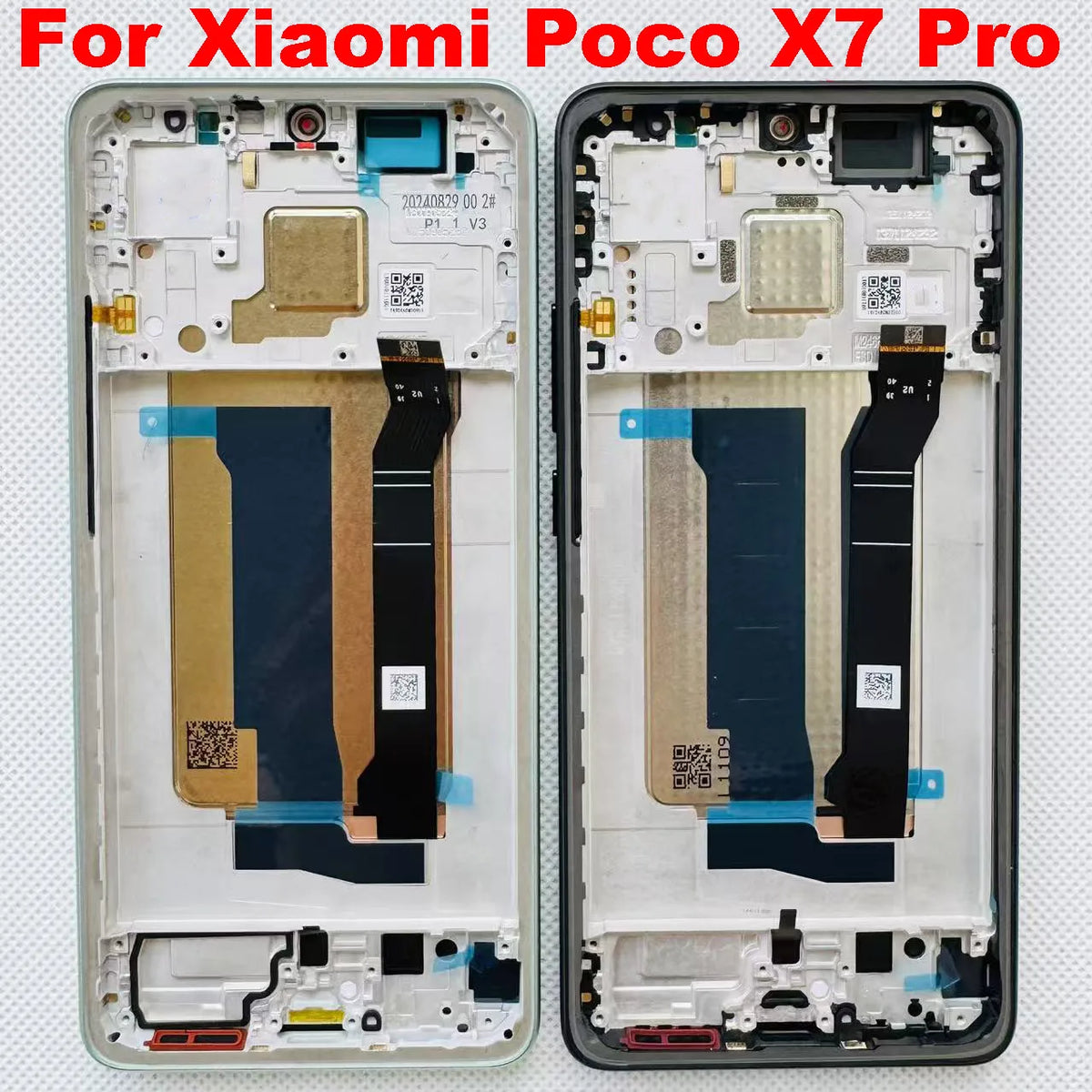 6.67'Amoled Original 120Hz For Xiaomi Poco X7 5G 24095PCADG/ X7 Pro 5G LCD 2412DPC0AG 2412DPC0AI Display Frame Touch Screen  OnePlus phone repair parts