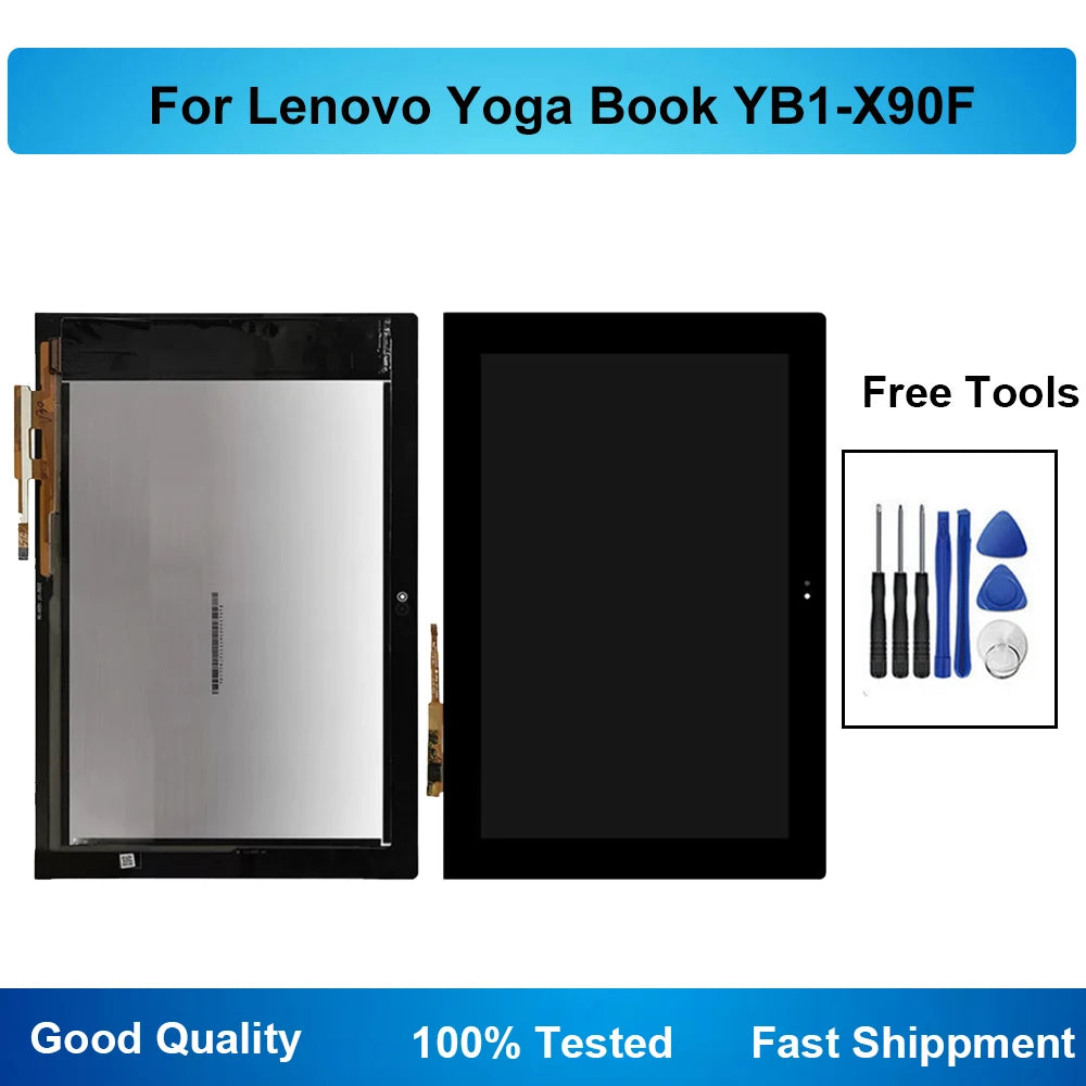 For Lenovo Yoga Book YB1-X90 YB1-X90F YB1-X90L LCD Display Digitizer Touch Screen Glass Panel Assembly For YogaBook LCD Tablet repair parts