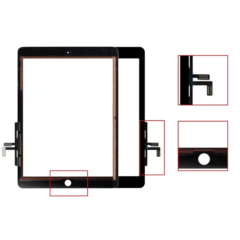 LCD Touch Screen For Apple iPad 5 5th Gen A1822 A1823 iPad 9.7 2017 Assembly Digitizer Front Glass Display Panel Replacement  iPad repair parts