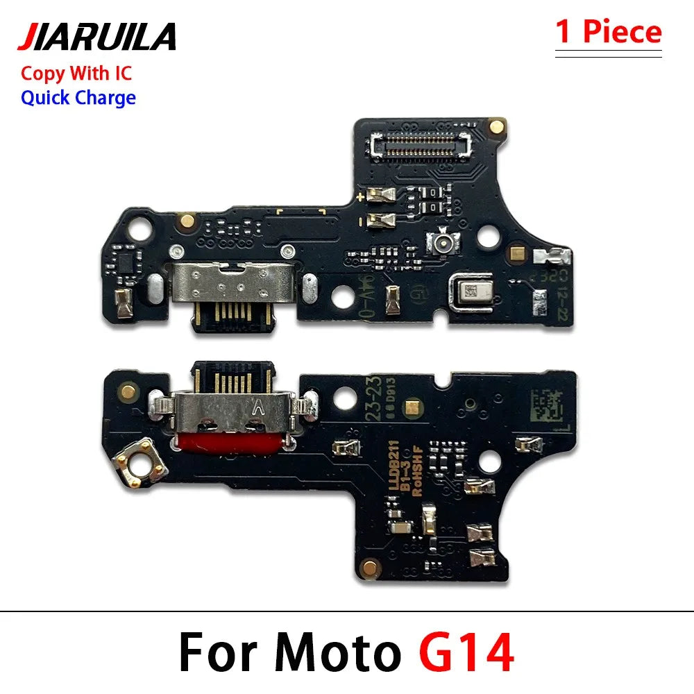 10Pcs, USB Charger Charging Port Connector Flex Cable For Moto G04 G14 G24 G54 G64 G84 G34 G45 G05 G15 G75 G85 G06 G56 G86 Power Motorola phone repair parts
