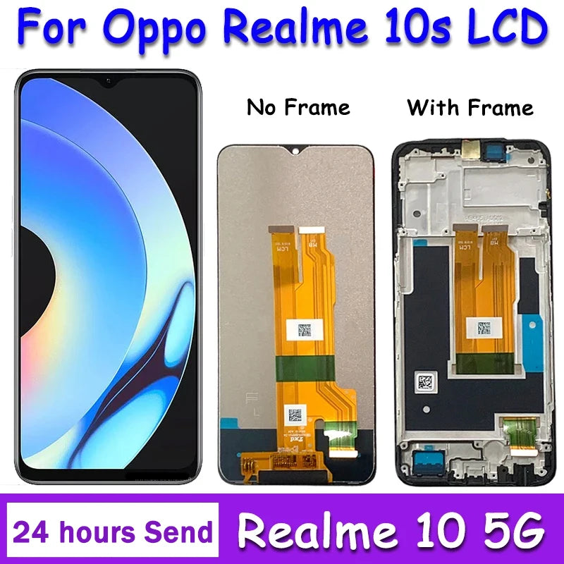 High Quality 6.6" For OPPO Realme 10S RMX3663 LCD Display Touch Screen Digitizer Assembly Replacement Parts For Realme 10 5G LCD Oppo phone repair parts Realme phone repair parts