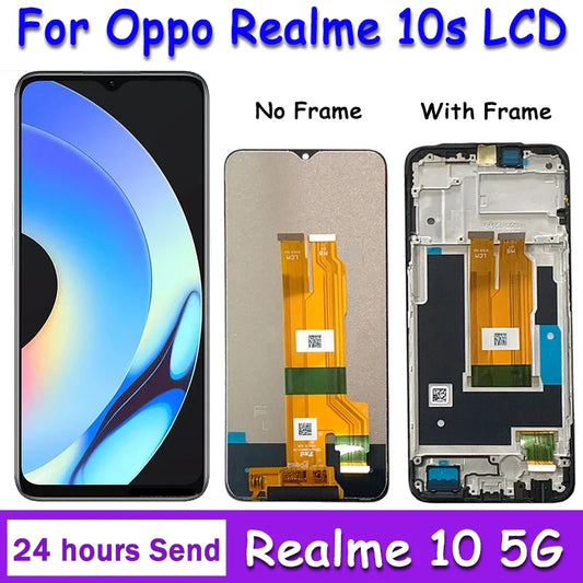 High Quality 6.6" For OPPO Realme 10S RMX3663 LCD Display Touch Screen Digitizer Assembly Replacement Parts For Realme 10 5G LCD Oppo phone repair parts Realme phone repair parts
