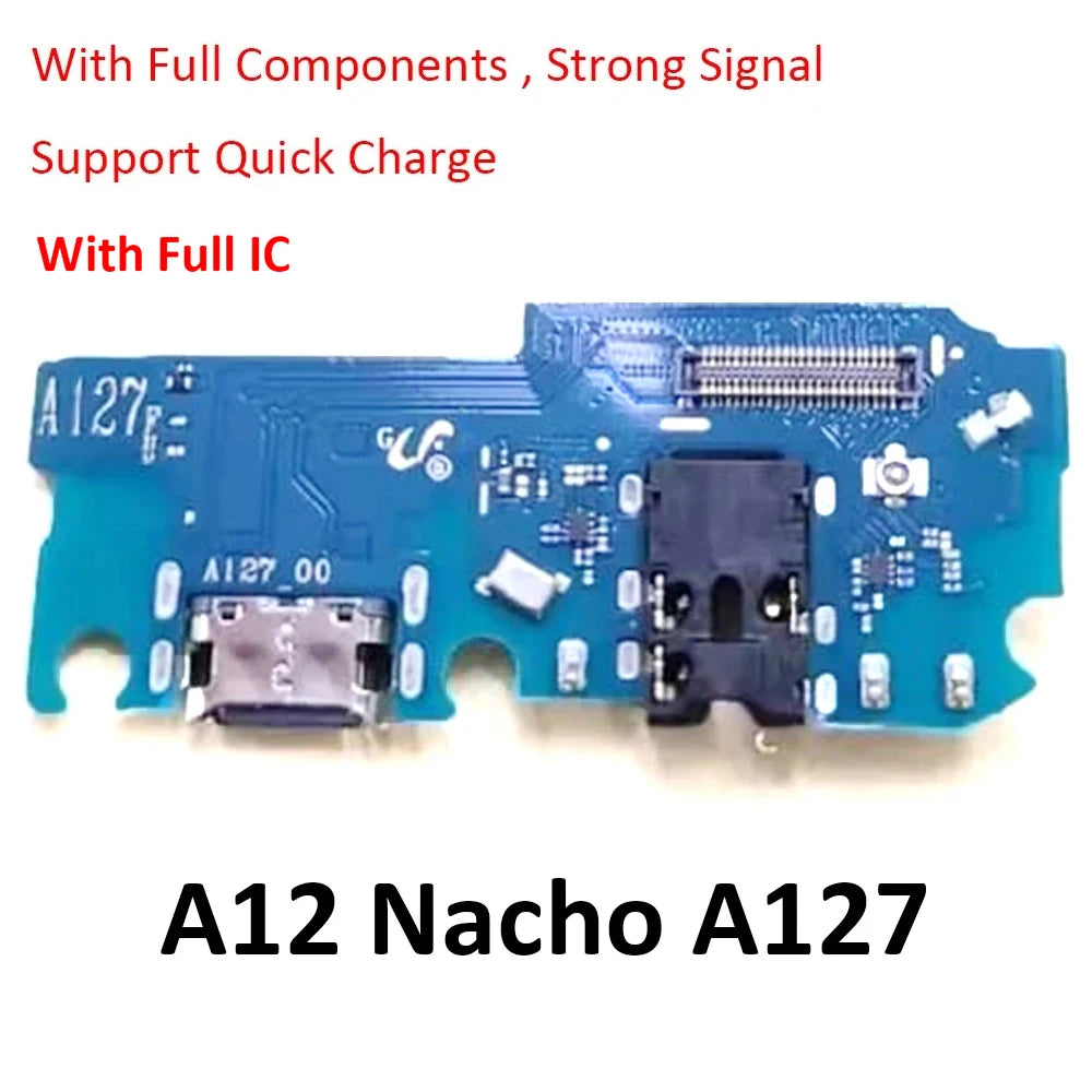 For Samsung A12 A125 A127 USB Charging Port Mic Microphone Dock Connector Board Flex Cable Repair Parts Samsung phone repair parts