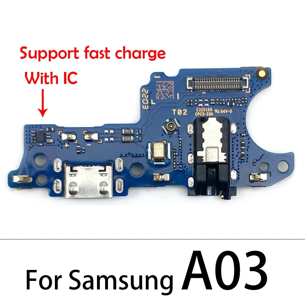 New For Samsung A10 A20 A30 A50 A70 A01 A11 A31 A51 A71 A21s A03 A03s USB Charger Port Dock Connector Charging Board Flex Cable Samsung phone repair parts