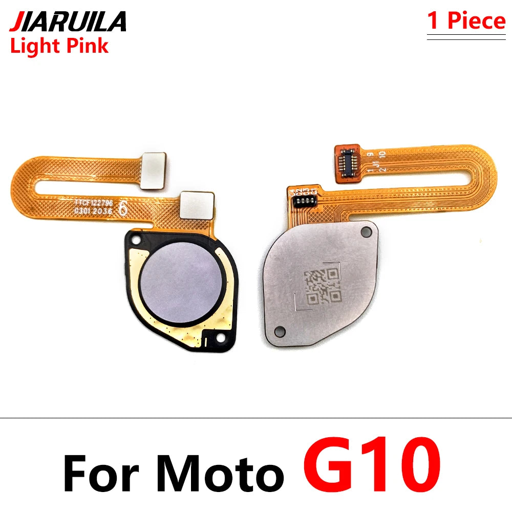 10Pcs/Lot,  Fingerprint Sensor Home Return Key Menu Button Flex Cable For Moto G10 G20 G30 G50 G60 G60s Motorola phone repair parts