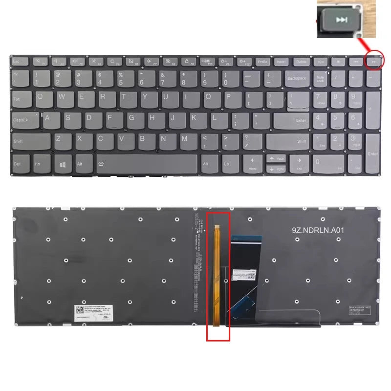 Upper case keyboard for Lenovo V330-15IKB IGM V130-15AST V5-15IKB E53-80 topcase palmrest C shell keyboard cover touchpad Lenovo laptop repair parts