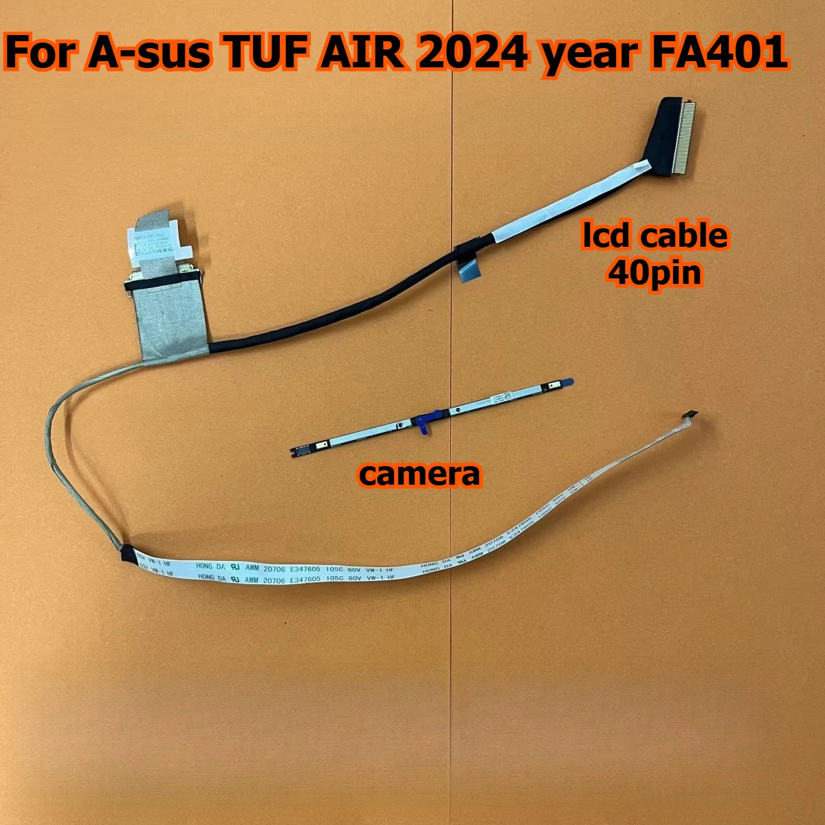 For Asus TUF AIR 2024 year FA401 lcd screen cable 40pin screen camera 14005-0499000 ASUS laptop repair parts