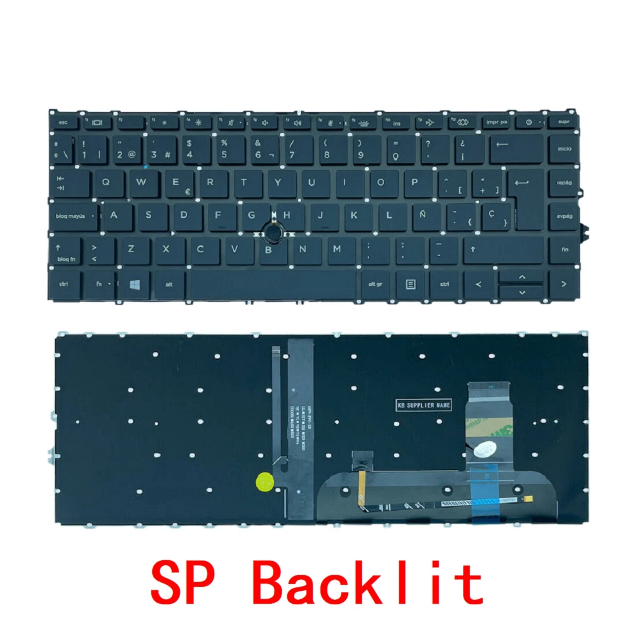 New US Russian Spanish Portuguese Laptop Backlit Keyboard For HP EliteBook 840 G7 / 845 G7 / 840 G8 / 845 G8 / 745 G7 / 745 G8  HP laptop repair parts