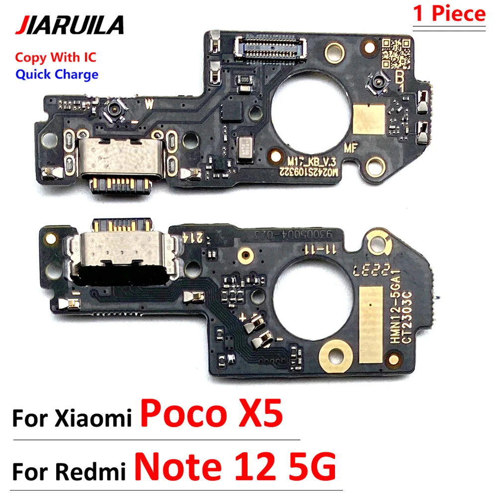For Xiaomi Poco X5 X6 Pro Redmi Note 12 13 Pro Plus 4G 5G Dock Connector USB Charger Charging Port Flex Cable Board With Micro  Xiaomi  Xiao mi phone repair parts