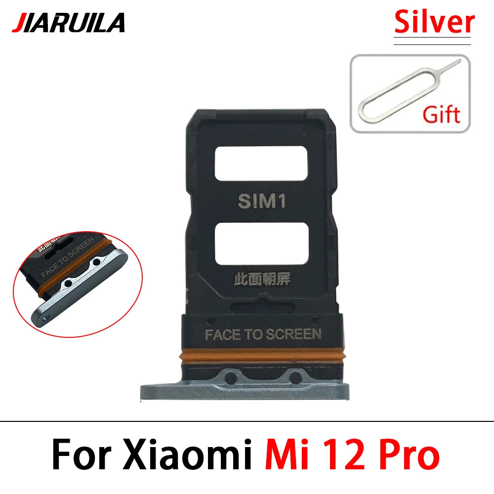 New For Xiaomi Mi 12 12T Pro 12 Lite 12s SIM Card Slot SD Card Tray Holder Adapter Replacement Parts  Xiaomi  Xiao mi phone repair parts