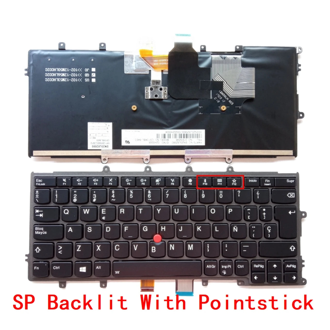 New US Russian Spanish Latin Arab Brazil Portuguese Laptop Backlit Keyboard For Lenovo Thinkpad X270 Notebook PC Replacement Lenovo laptop repair parts