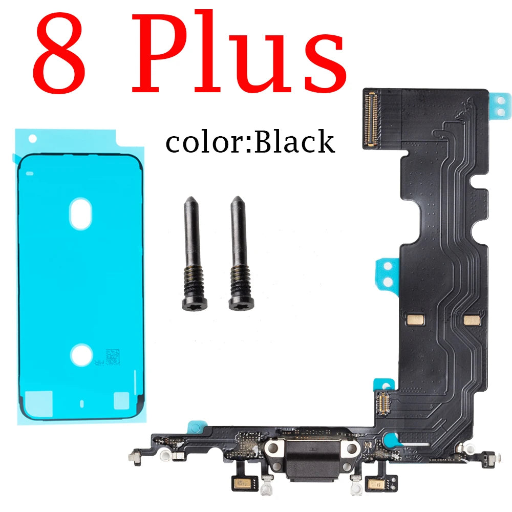 1set Charging Flex Cable for iPhone 7 8 Plus X XS Max XR Charger Dock Connector USB Port Repair Part iPhone phone repair parts