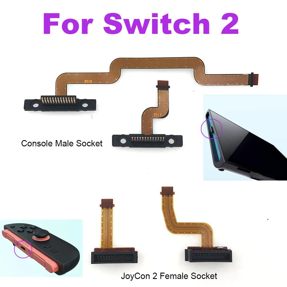 1-5pc Original For Nintendo Switch 2 JoyCon Handle Magnetic Left Right Slide Block Linker For NS2 Console Link Block Male Socket Game console repair parts