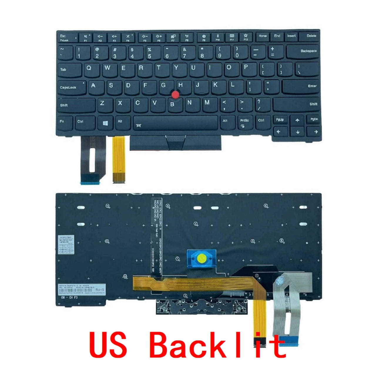US RU SP AR BR Backlit Keyboard For Lenovo Thinkpad E480 E485 L480 L380 T490 E490 E495 L490 T495 yoga L390 T480S P43S Lenovo laptop repair parts