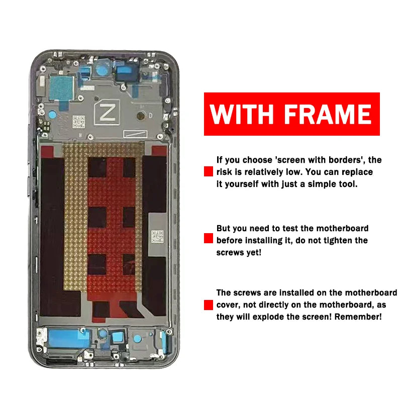CPH2689 PKM110 Premium Lcd For Oppo Reno13 5G Display Touch Screen Digitizer Panel Assembly Reno 13 5G Screen Frame  Oppo phone repair parts