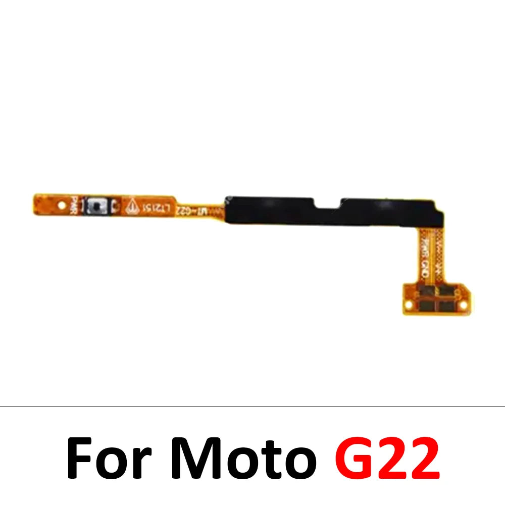 10Pcs, Volume Power Switch On Off Button Flex Cable For Moto G10 G20 G30 G100 G200 G50 G60 G60s G31 G51 G22 G32 G52 G41 G71 5G Motorola phone repair parts