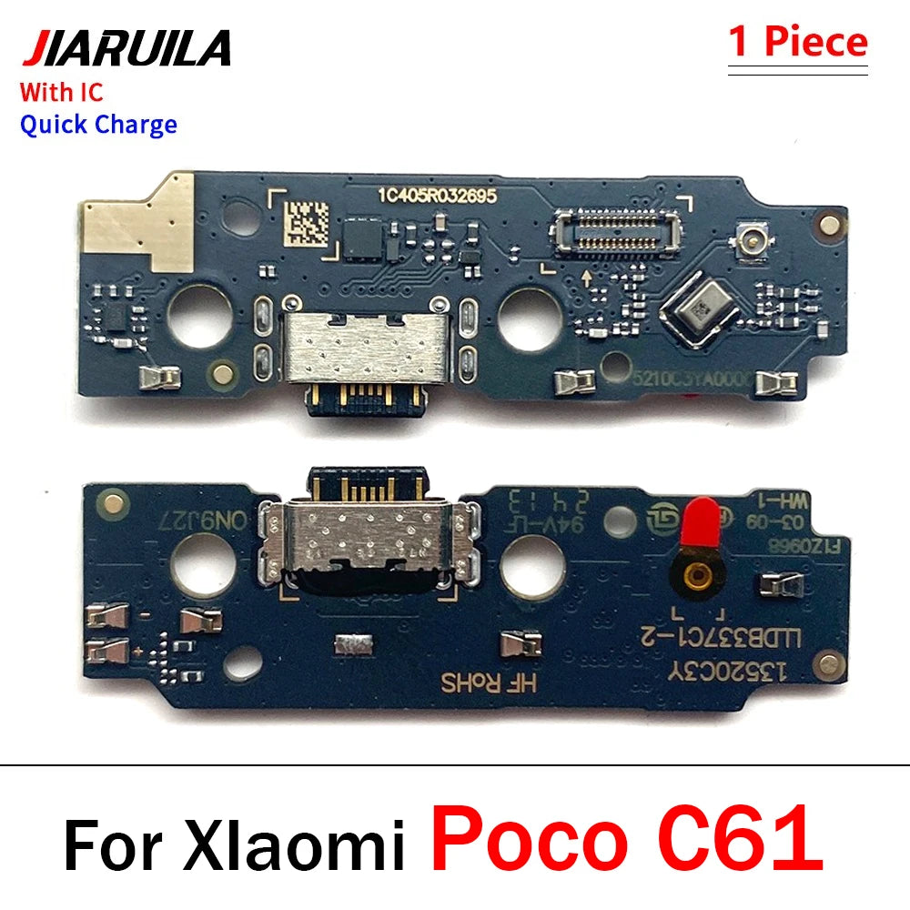 Dock Connector Micro USB Charger Charging Port Flex Cable Microphone Board For Xiaomi Poco C40 C50 C51 C61 C71 C55 C65 C75 C85  Xiaomi  Xiao mi phone repair parts