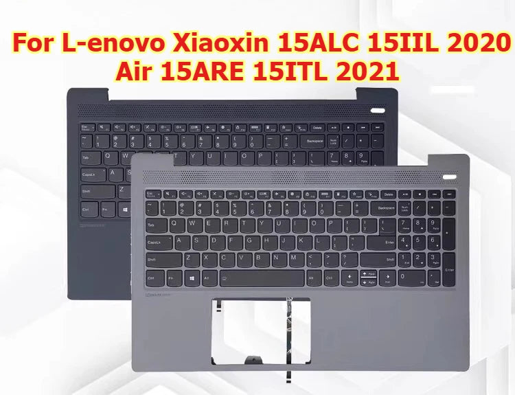 Upper case keyboard for Lenovo Xiaoxin 15ALC 15IIL 2020 Air 15ARE 15ITL 2021 topcase palmrest C shell keyboard cover touchpad Lenovo laptop repair parts