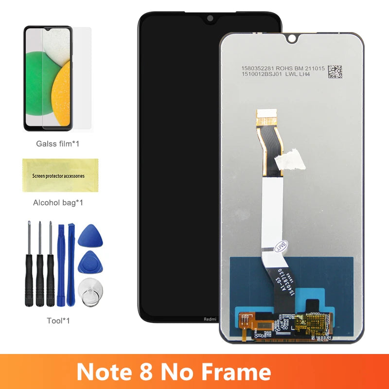Screen for Xiaomi Redmi Note 8 Pro M1906G7I Lcd Display Digital Touch Screen with Frame for Xiaomi Redmi Note 8 Replacement Xiaomi phone repair parts
