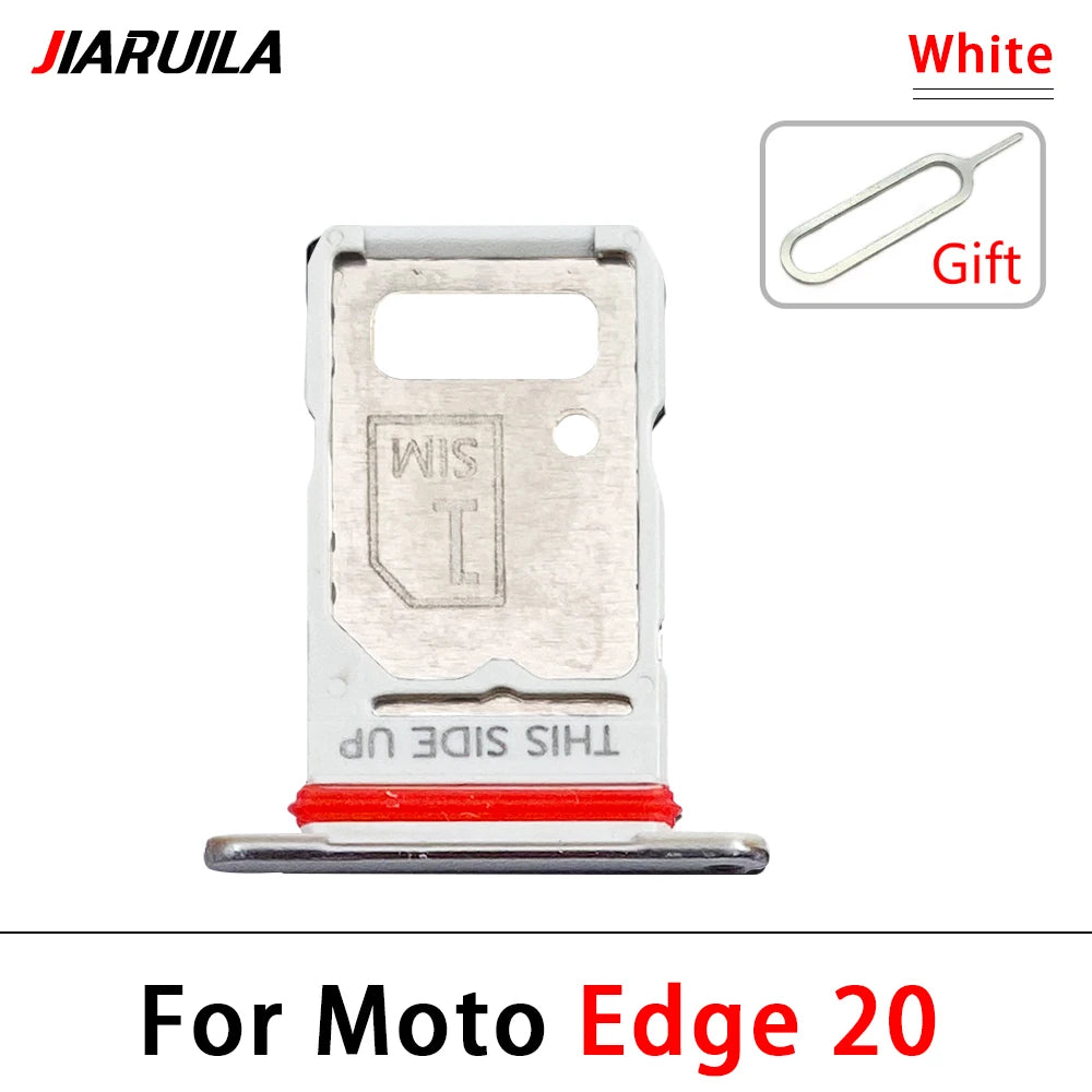 New For Motorola Moto E6i E20 E30 E40 E32 Edge 20 Pro SIM Card Slot SD Card Tray Holder Adapter Motorola phone repair parts