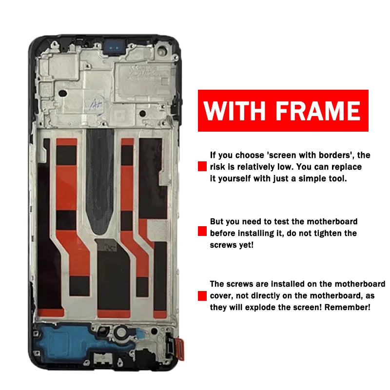 6.43'' Super AMOLED For OPPO Reno8 Lite 8Lite CPH2343 LCD Display Touch Screen Digitizer Assembly For Oppo Reno8 Z 8Z Display  Oppo phone repair parts