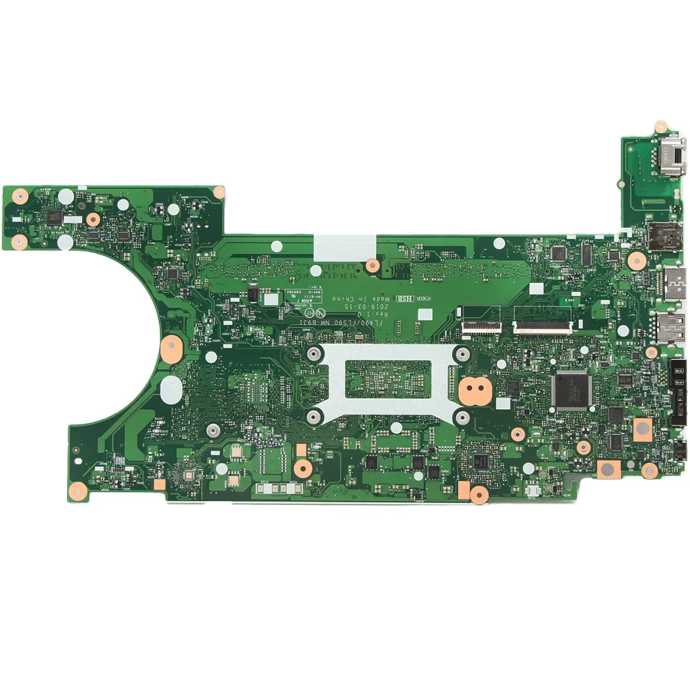 NM-B931 Laptop Motherboard For Lenovo ThinkPad L490 L590 UMA With CPU i3-8145U i5-8265U i7-8565U FRU:02DM290 02DM168 02DM284  Lenovo laptop repair parts