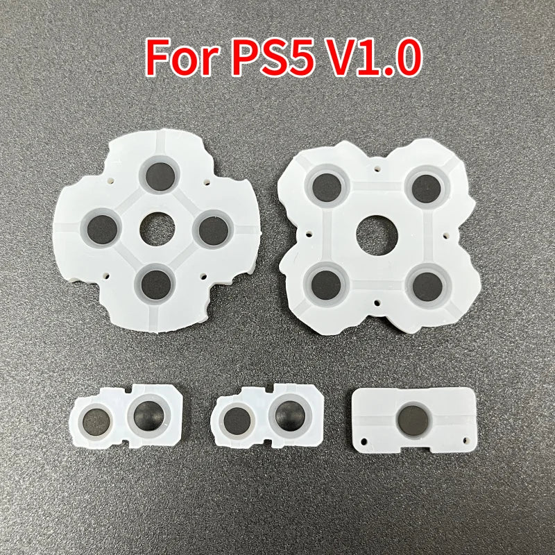 20Sets Replacement for PS5 BDM-010 020 030 Silicone Conductive Rubber Button Pads Repair for PS5 Dualsense V1 V2 V3 Controller  Game console repair parts