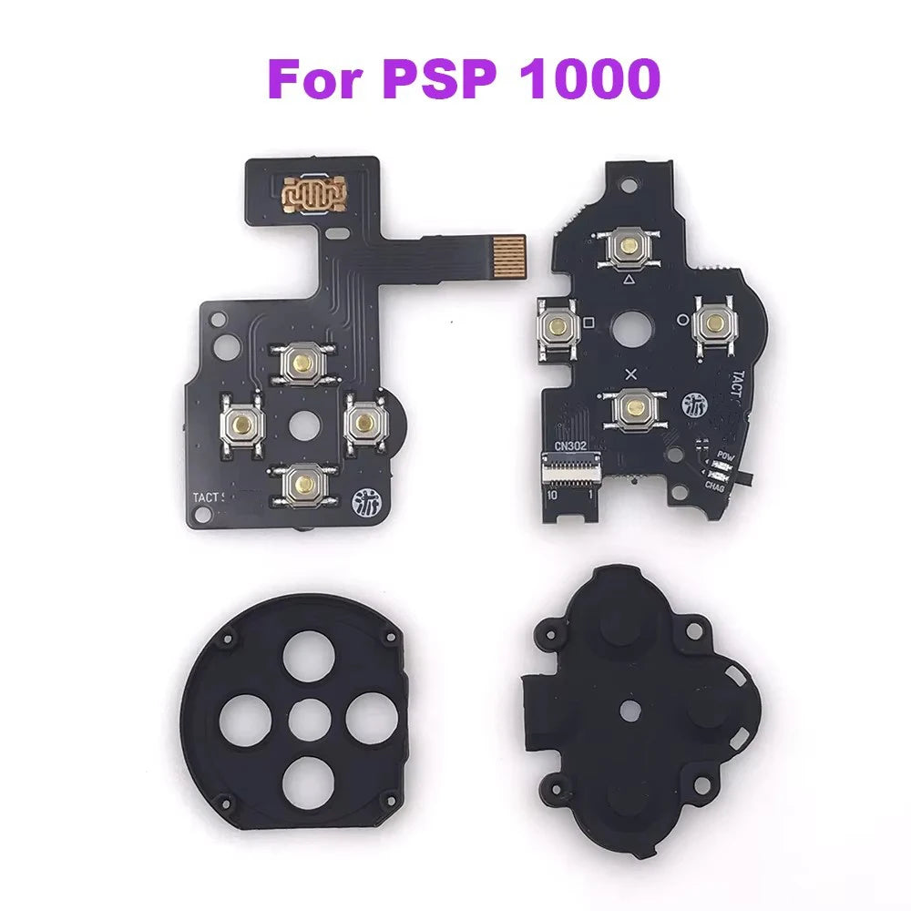1 Set For PSP 1000 2000 3000 L R Left Right Button PCB Keypad Ribbon Replacement For PSP1000 PSP2000 PSP3000 New 095 Flex Cable Game console repair parts