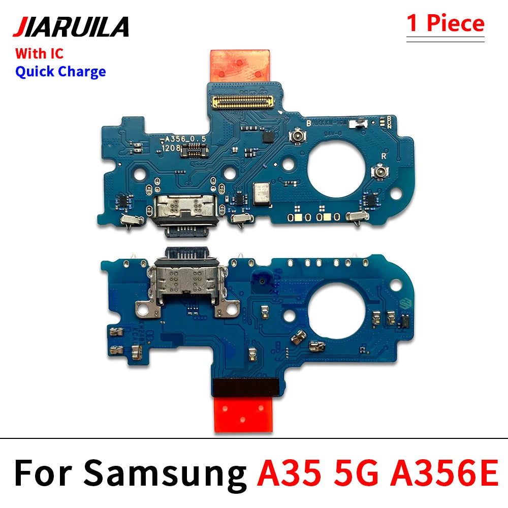 50Pcs, USB Charging Port Dock Charger Plug Connector Board Flex Cable For Samsung A05 A05s A15 A25 A35 A55 A06 A16 5G 4G Samsung phone repair parts
