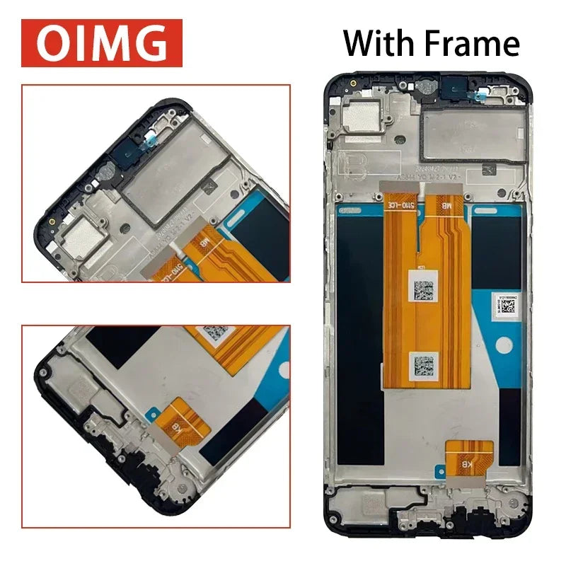 6.75"NEW IPS LCD For OPPO Realme C63 4G LCD Display Screen Frame+Touch Panel Digitizer 6.75"For Oppo Realme C63 LCD Frame Oppo phone repair parts Realme phone repair parts