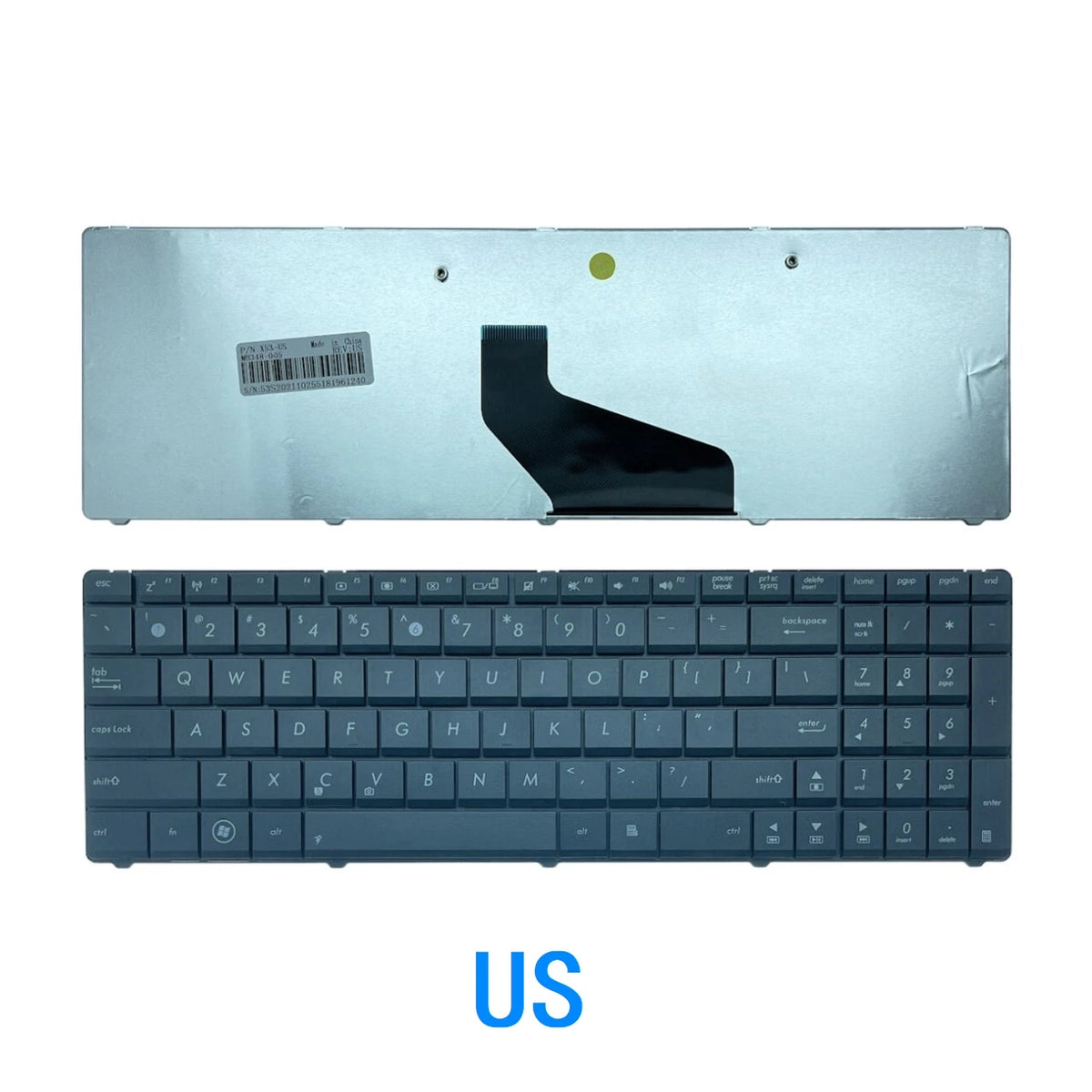 New US Russian Spanish Arab Keyboard For ASUS K53U K53Z K53B K53BR X53BY X53U X73 N73 K73 K73T A53U K53T K53T X53Z X53BR A53U ASUS laptop repair parts