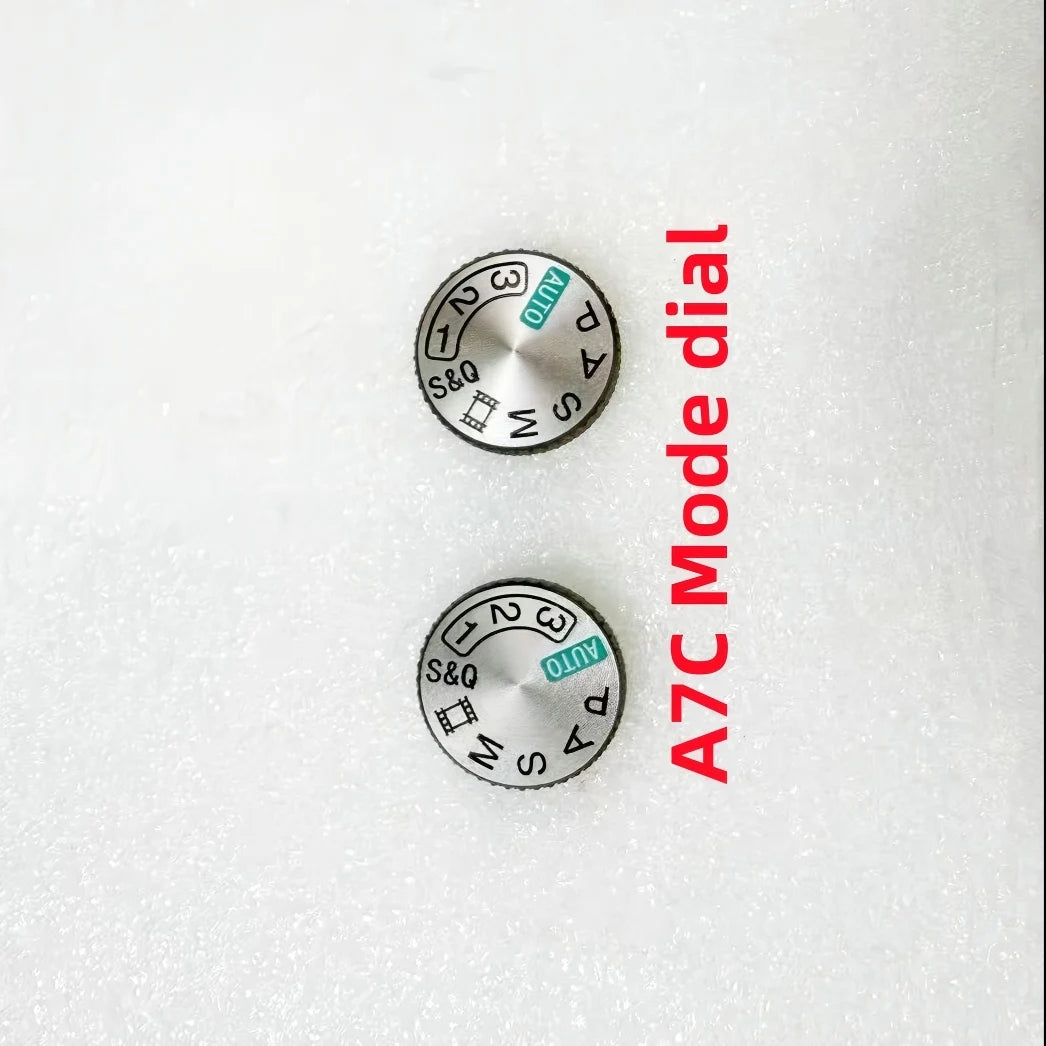1PCS New Top Cover Model Dial for Sony A7C Camera Silver Mode Dial Repair Part Digital Camera repair parts