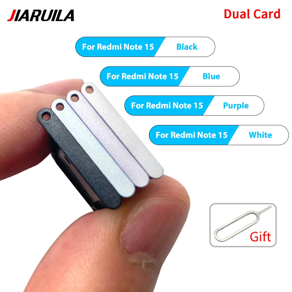 SIM Card Tray Slot Holder Adapter Accessories For Xiaomi Redmi Note 15 Pro Plus 4G 5G Xiaomi  Xiao mi phone repair parts