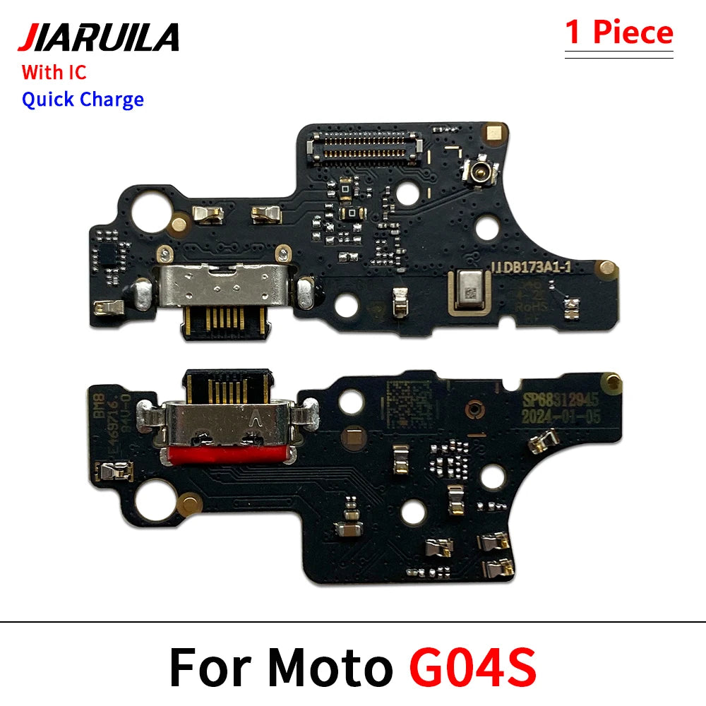 USB Charging Port Dock Charger Connector Board Flex Cable For Motorola Moto G04 G04s E14 Motorola phone repair parts