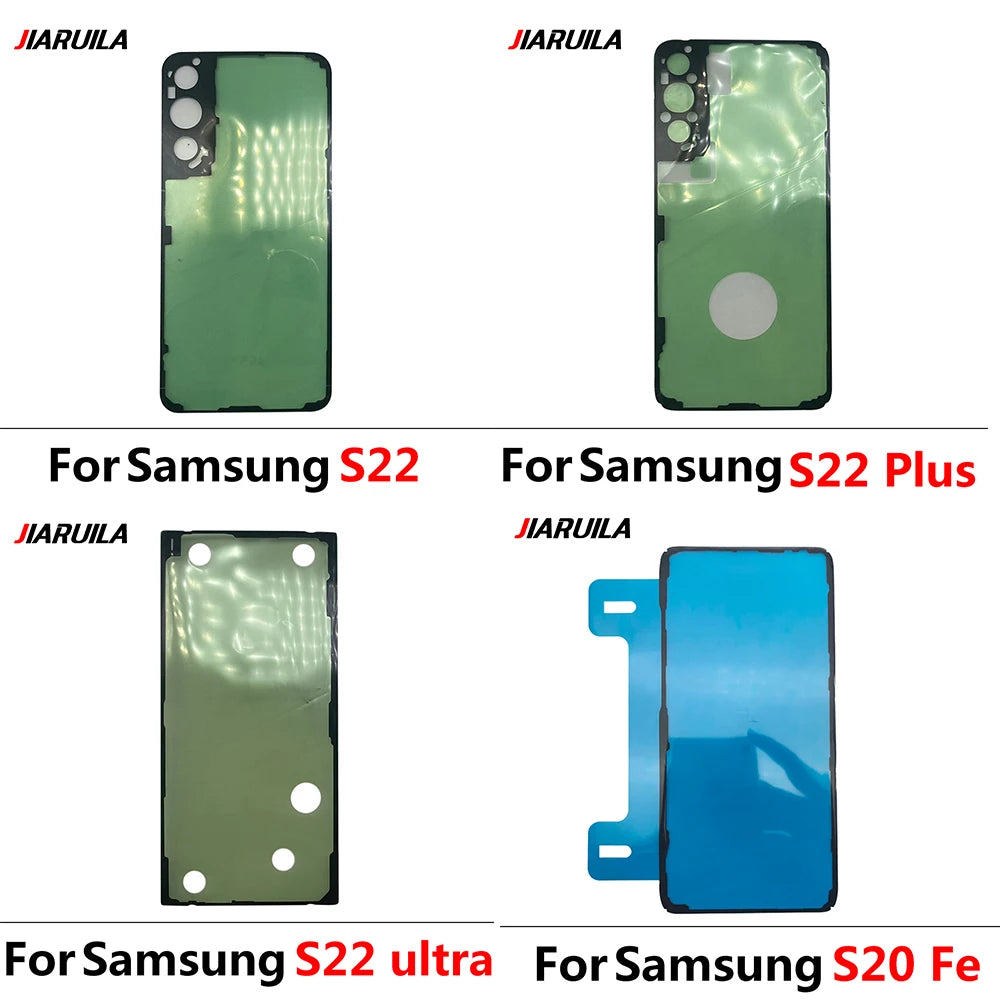 Back Battery Sticker Adhesive For Samsung S8 S9 S10 S20 S21 S22 Plus Ultra Fe Waterproof Back Cover Sticker Samsung phone repair parts