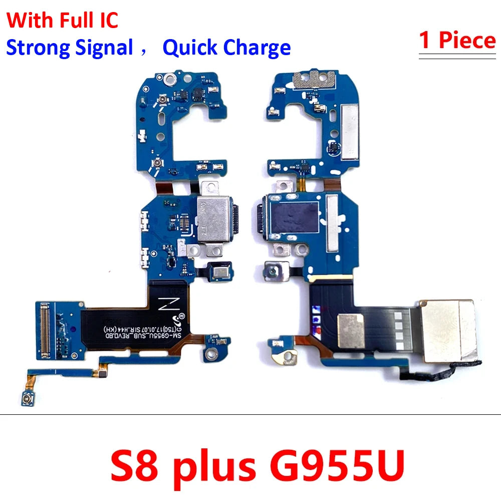 For Samsung S8 S9 Plus S10 Lite 5G G950F G955F G965F USB Charging Dock Connector Flex Cable Microphone Board Samsung phone repair parts