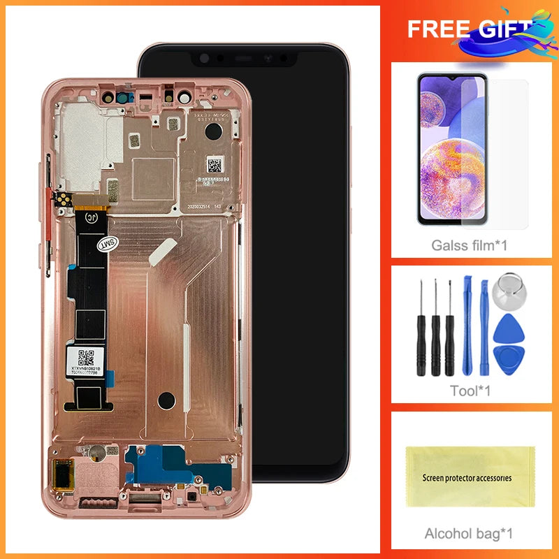 6.21" Mi 8 Display Screen Replacement, for Xiaomi Mi 8 Mi8 M1803E1A Lcd Display Digital Touch Screen With Frame Replacement Xiaomi phone repair parts