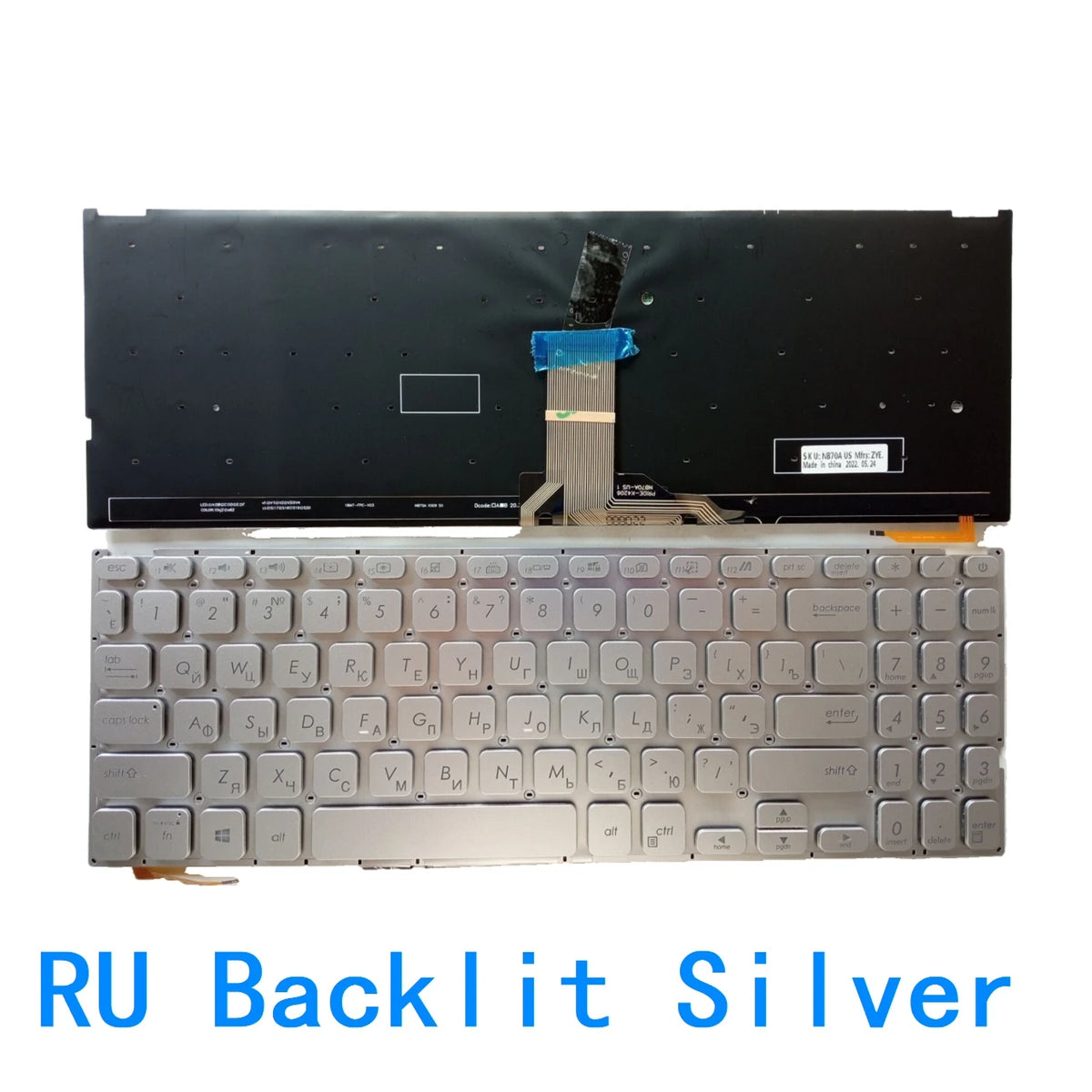 US RU SP Backlit Keyboard For ASUS Vivobook X509 X515 M509 X509F X509U X509UM X509FA MA M509 V5000D V5000F V5000 V5000FL ASUS laptop repair parts
