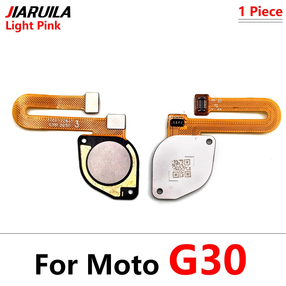 10Pcs/Lot,  Fingerprint Sensor Home Return Key Menu Button Flex Cable For Moto G10 G20 G30 G50 G60 G60s Motorola phone repair parts
