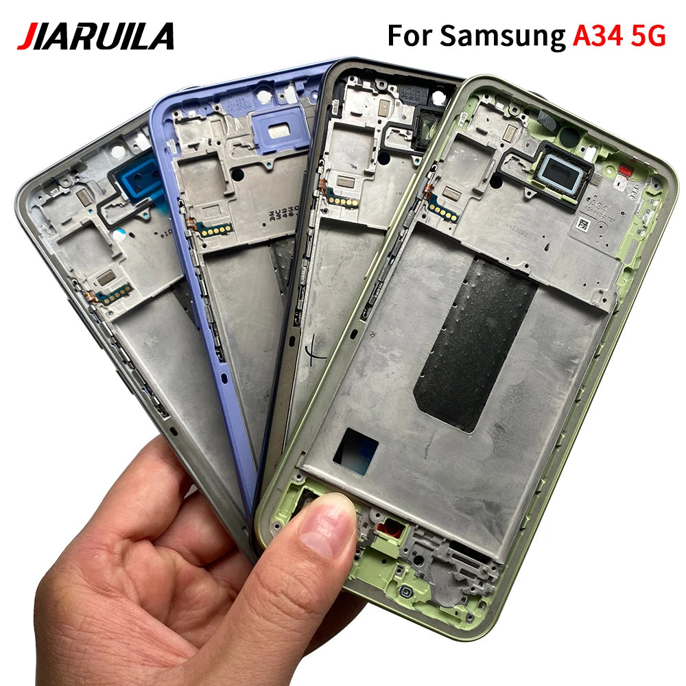 New Front Housing LCD Frame Screen Bezel Holder For Samsung A05 A05s A15 A25 A35 A06 A26 A34 4G 5G Samsung phone repair parts