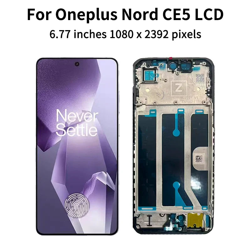 6.77“AMOLED For Oneplus Nord CE5 CPH2719 Display LCD Screen Touch Digitizer For Oneplus Nord CE 5 LCD 1+CE5 Display  OnePlus phone repair parts
