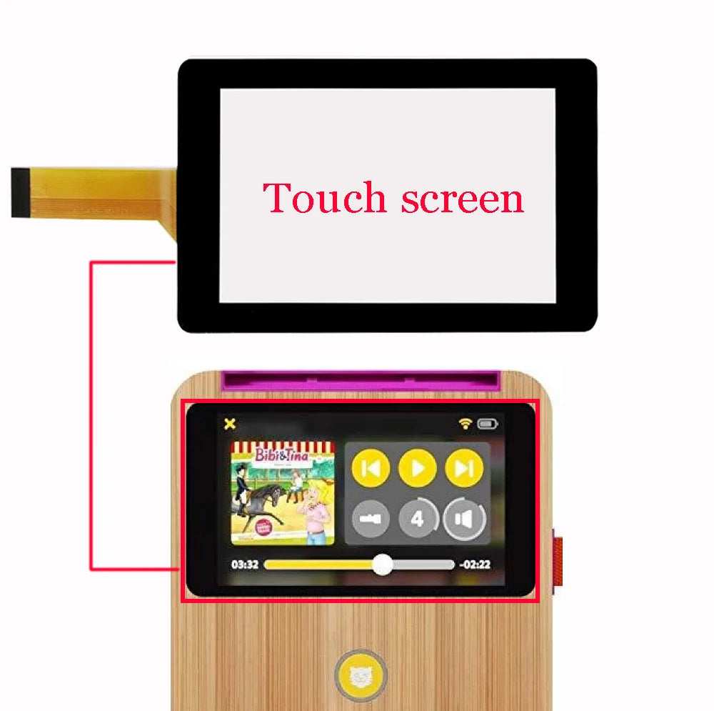 4.3' New Touch Screen for Tigerbox Touch 1201 1202 1203 1233 Touch Screen Panel Digitizer Glass TouchSensor XLD438-V0 FPC XLD438 Other Brand tablet repair parts