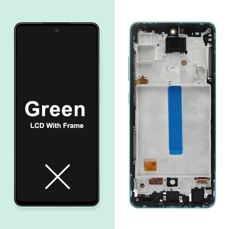 A52S 5G Display Screen Replacement, for Samsung Galaxy A52s 5G A528 A528B A528B/DS Lcd Display Digital Touch Screen with Frame Samsung phone repair parts
